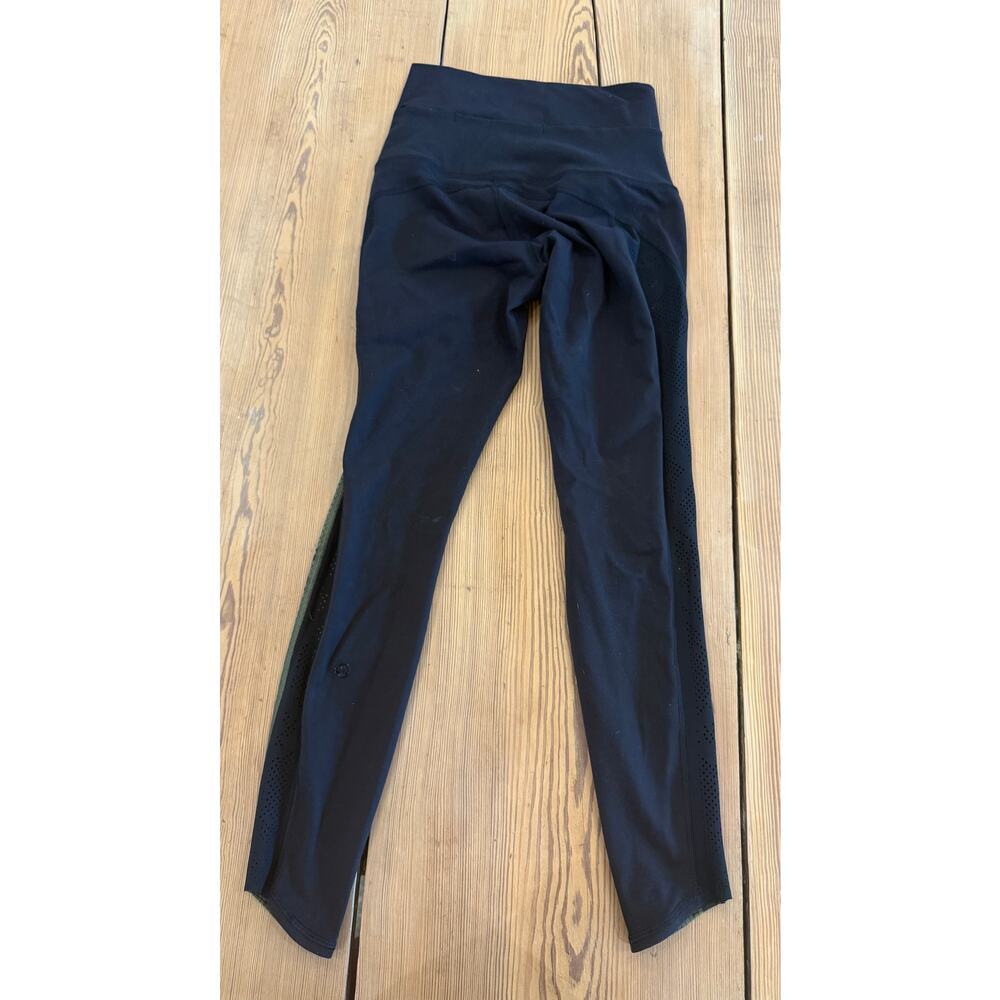 Lululemon‎ Beyond Boundaries Leggings Black Green Ziggy Snake 4 - Picture 5 of 5